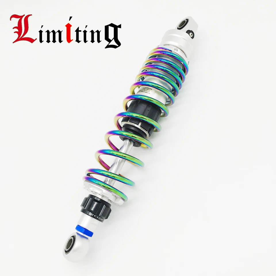 Universal 310MM 330MM 340MM 350MM Motorcycle Rear Suspension Colorful Spring Adjustable Rebound Damping Round Shock Absorbers | Автомобили