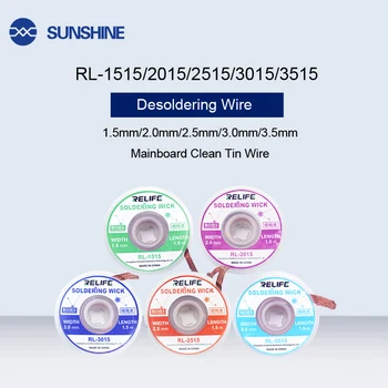 

Desoldering Wire Tin Suction Wire Braid BGA Tools For Precision PCB RMA Tin Remove Soldering Accessory Mainboard Clean Tin Wire