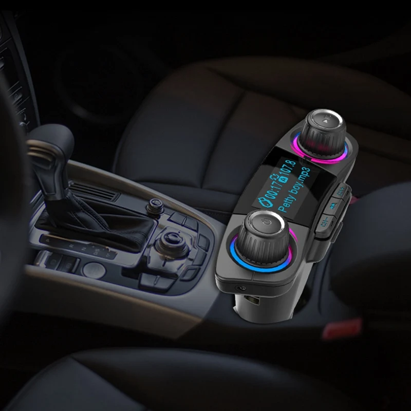 Bluetooth FM передатчик модулятор Handsfree автомобильный комплект TF USB музыка AUX аудио MP3 плеер автомобильные электронные аксессуары