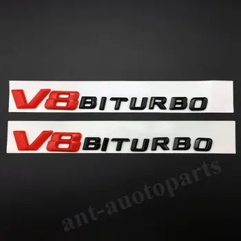 

2x V8 BITURBO Emblems Car Badge Decal Sticker For
