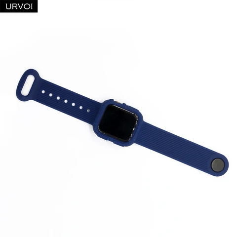 band for Apple Watch Series 6 SE 5 4  case strap for iWatch jelly TPU2 in 1 frame protector 40 44mm candy color antishock