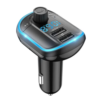 

Radio Adapter Bluetooth FM Transmitter Noise Cancellation Universal Car MP3 Player 12V 24V LED Display 3.1A Dual USB Wireless