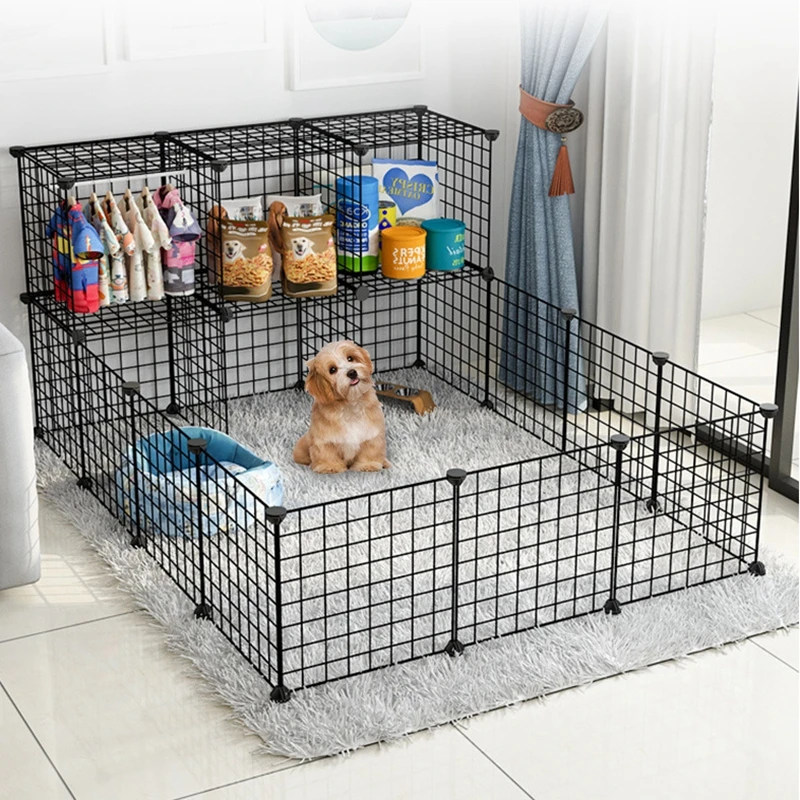 Foldable Pet Playpen Iron Fence Puppy Kennel House Exercise Training