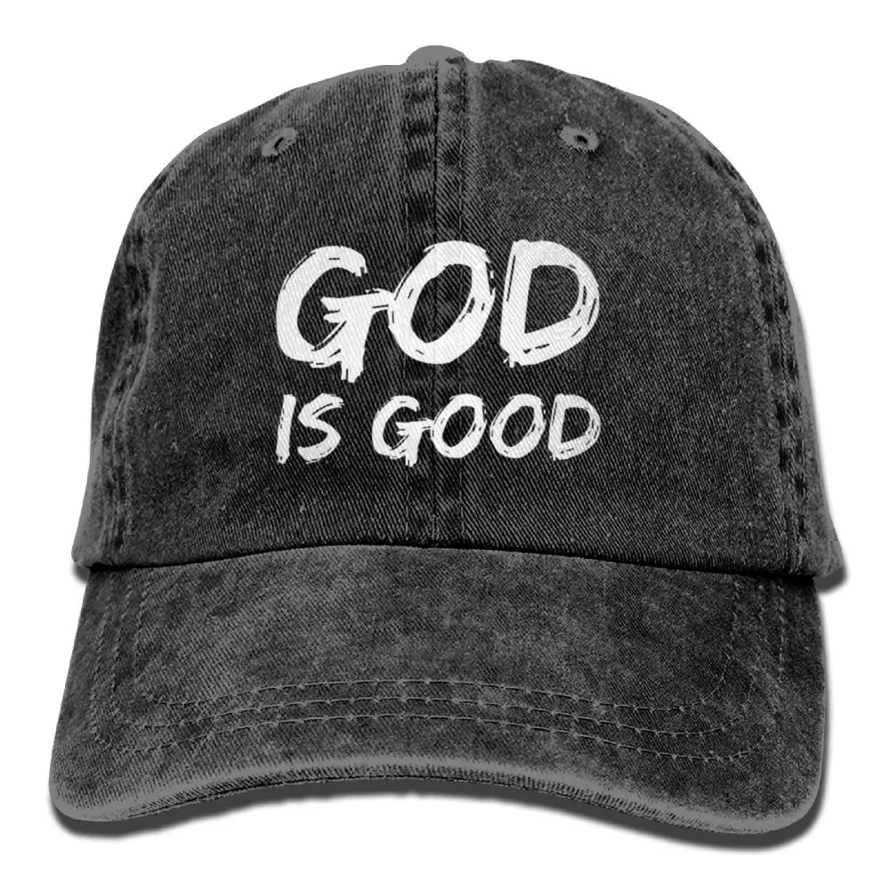 God Is Good Джинсовая Шляпа Регулируемая Женская папа бейсболки