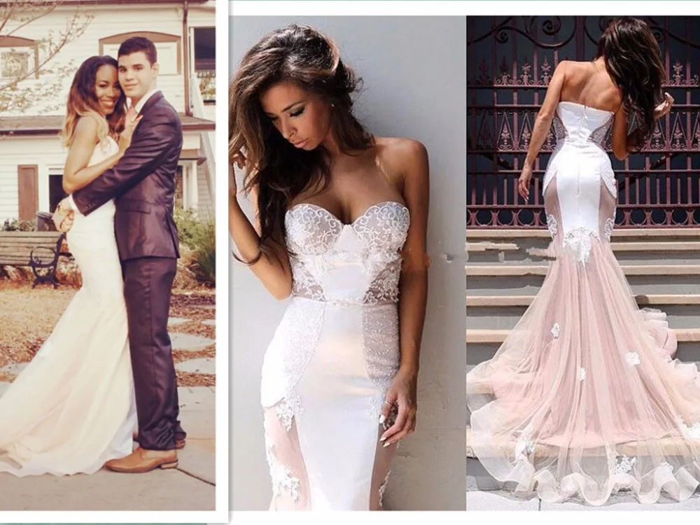 Свадебные Платья В Форме Рыбки фото 23