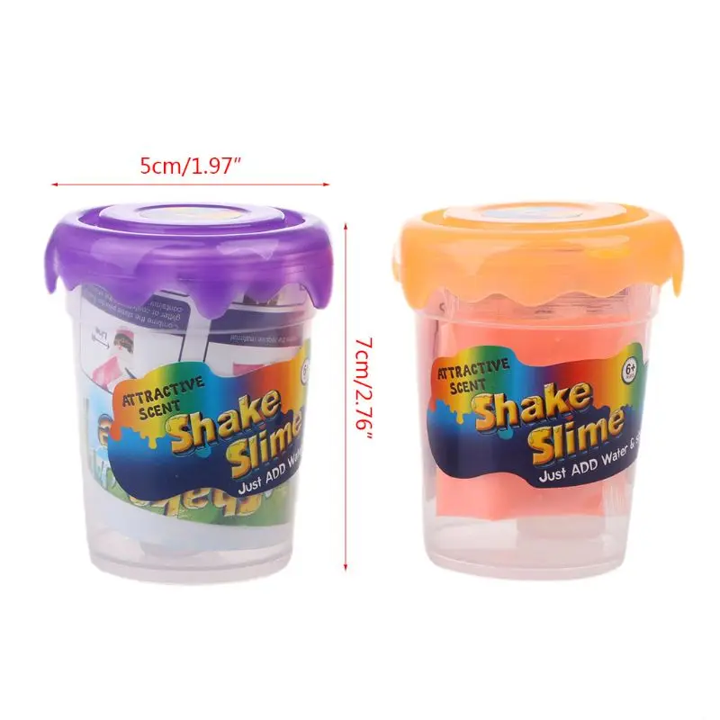 

NEW Magic Slime Powder Make 80ml Glitter Slime Shake Slime DIY Slime Kit With Slime Box Just Add Water Y4UD