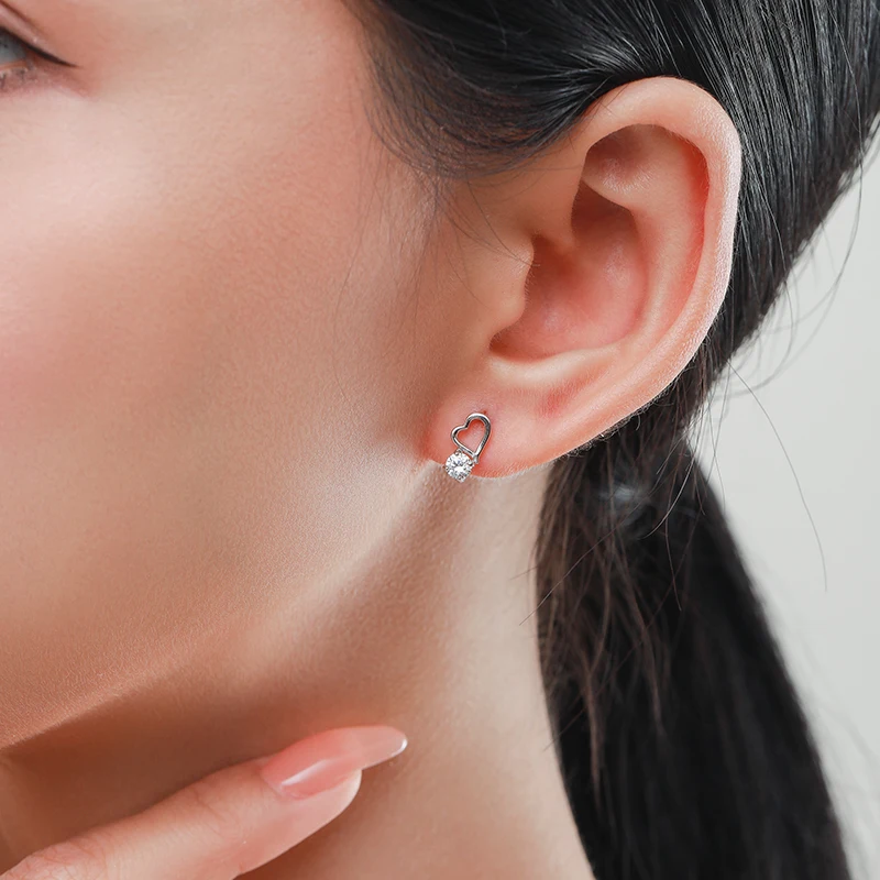 Orecchini A Cerchio Argento Sterling 925 Con Pendente A Goccia