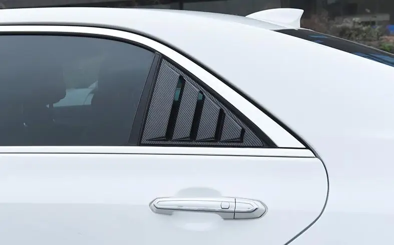 Для Cadillac ATS 2018 2019 Sedan ABS затемнения для задних дверей и окон жалюзи рама оконный