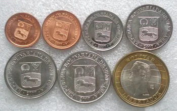 

Venezuela 1 Set 7 Pieces Coins Old Original Coin Collectible Edition Real Rare Commemorative Random Year