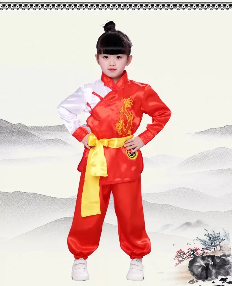 Bjj дизайн китайский hanfu Боевые искусства одежда ушу униформа - Цвет: 4