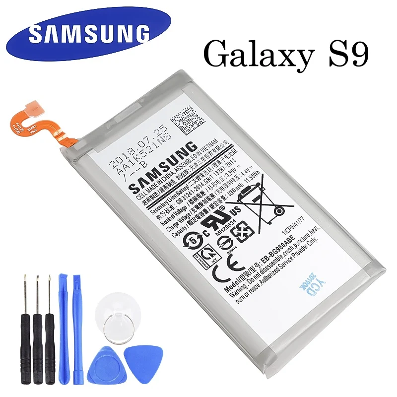 EB-BG960ABE 3000mAh samsung запасной аккумулятор для samsung Galaxy S9 G9600 SM-G960F SM-G960 G960F G960 батарея телефона