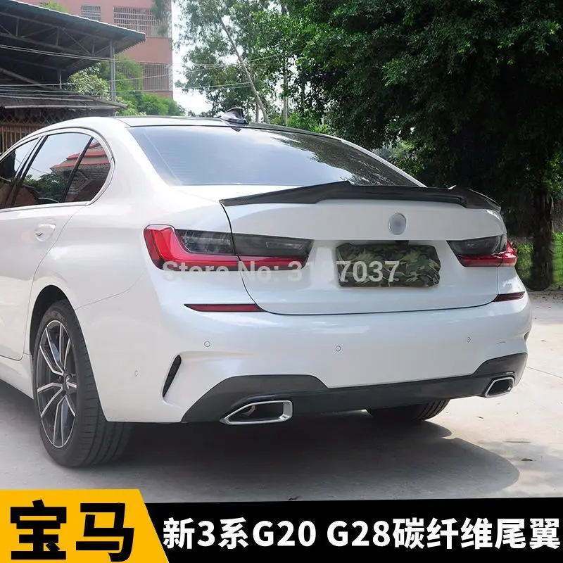 

Спойлер для BMW 3 серии G20 330i 340i 2019 + заднее крыло из углеродного волокна