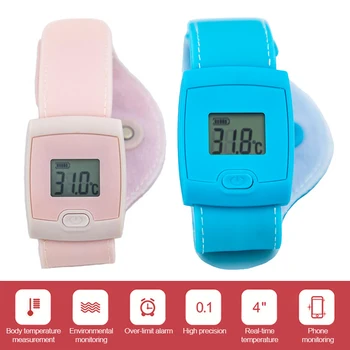 

New LCD Bluetooth Kids Baby Watch Thermometer Digital Fever Intelligent Thermometer Reminder Baby Health Care