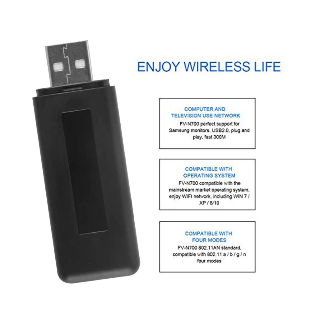 Двухдиапазонный 5G 300 Мбит/с USB Wifi адаптер для Smart tv samsung WIS12ABGNX WIS09ABGN wifi
