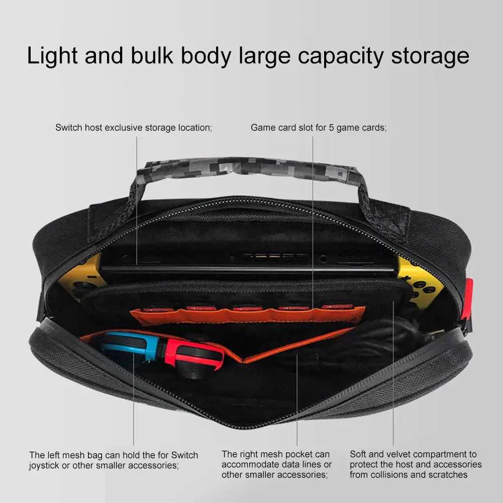Высококачественный Многофункциональный чехол для переноски для переключателя на одно плечо, защитный переносной чехол для хранения, прочная сумка, аксессуары