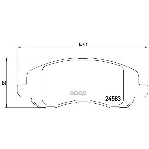 P18001_колодки Дисковые Передние! Dodge Caliber, Jeep Compass 1.8i/2.0/2.4 06 Brembo P18001 Brembo арт. P18001