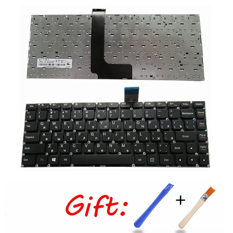 

RU черная новая клавиатура для ноутбука Lenovo M490S M4400S B4400S B4450S B490S M495S, русская