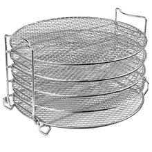 Нержавеющая сталь барбекю стенд воздуха фритюрница с пятью штабелируемыми слоями пищевой нержавеющей стали Дегидратор стойки аксессуары