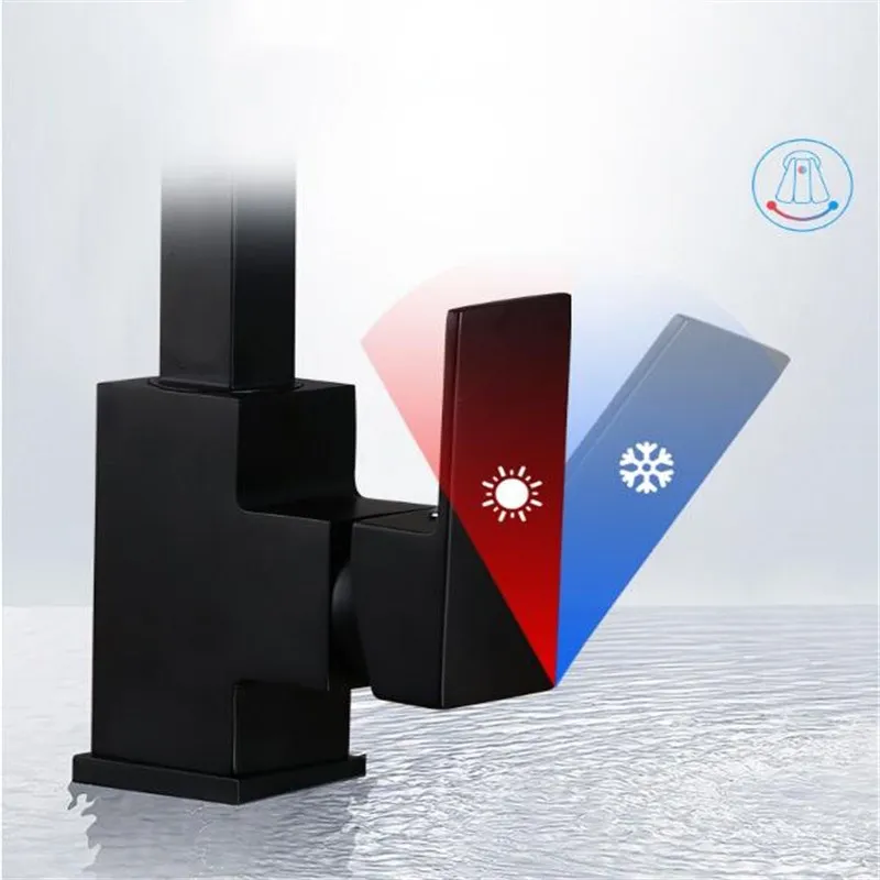 Смесители для кухни однорычажный латунный черный серебристый фильтр смеситель
