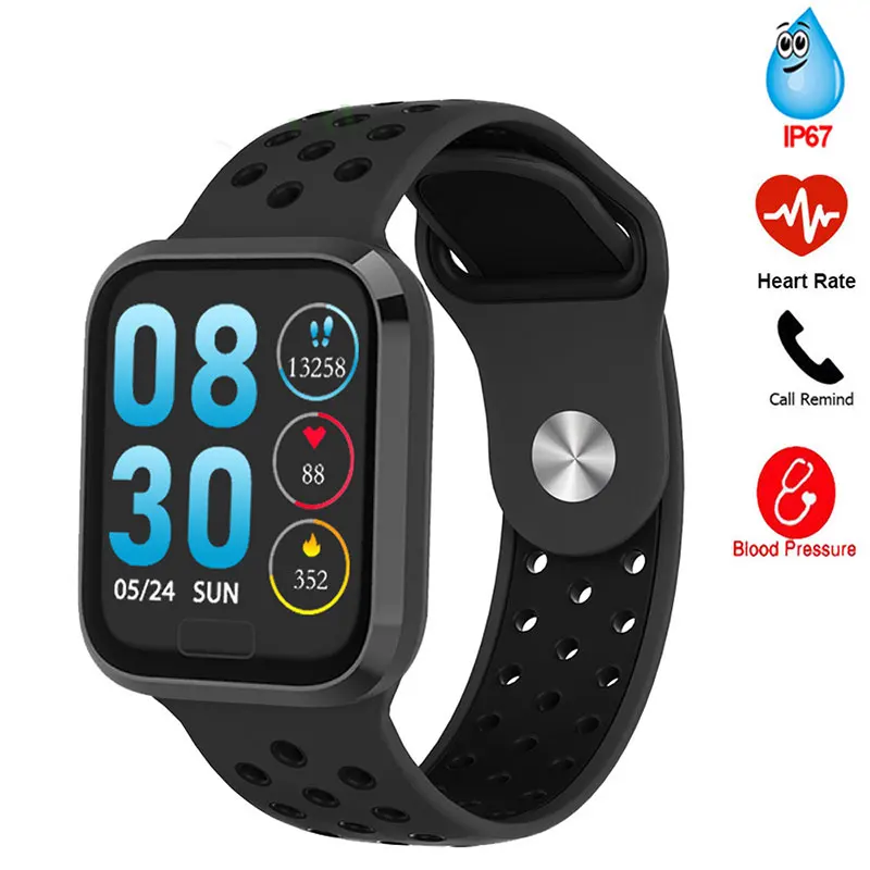  Bakeey M98 Smart Watch Men Ip67 Waterproof Big Screen Fashion Realtime and Tracker Blood Pressure B - 4000114194584