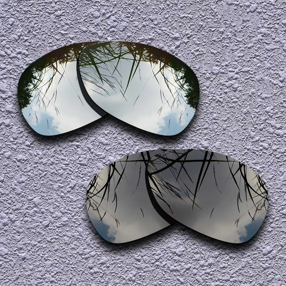 Silver-Black 2 пары Поляризованные замена линз для Oakley Перекрестия 2012 Солнцезащитные очки-несколько вариантов - Цвет линз: Silver-Black