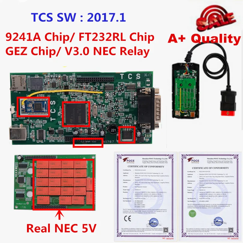 Новый сканер tcs OBDIICAT 150 V3.0 NEC 9241A Chip BT 2016.R1/2016 00/2017 1 OBD2 автомобильный диагностический