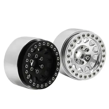 

4Pcs Aluminum Alloy 1.9inch Beadlock Wheels Rims for 1/10 RC Crawler Axial SCX10 SCX10 II 90046 TRX4 D90 Y4QA