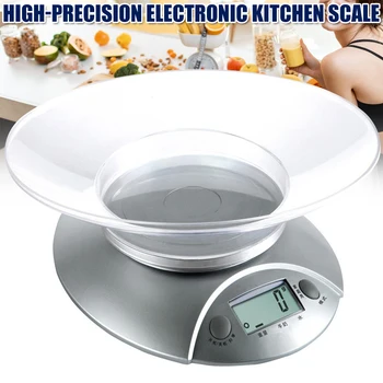

Food Scale with Bowl Digital Kitchen Weight for Cooking Baking and Dieting with LCD Display FP8