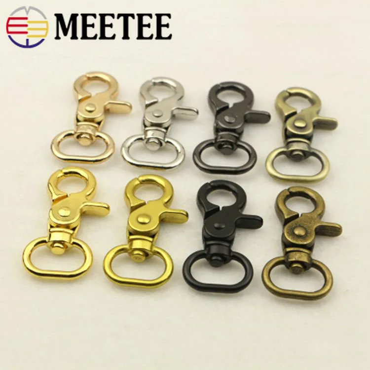 4/10 шт. Meetee 20 50 мм Металлические ремешки пряжки для сумок собачий ошейник карабин