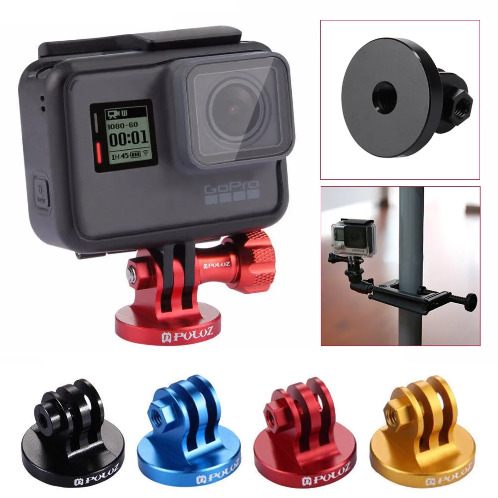top selling product in 2020 PULUZ CNC Camcorder Tripod Mount Adapter For GoPro HERO 6 5 4 3/ 3 2 1 accept dropshipping Wholesale