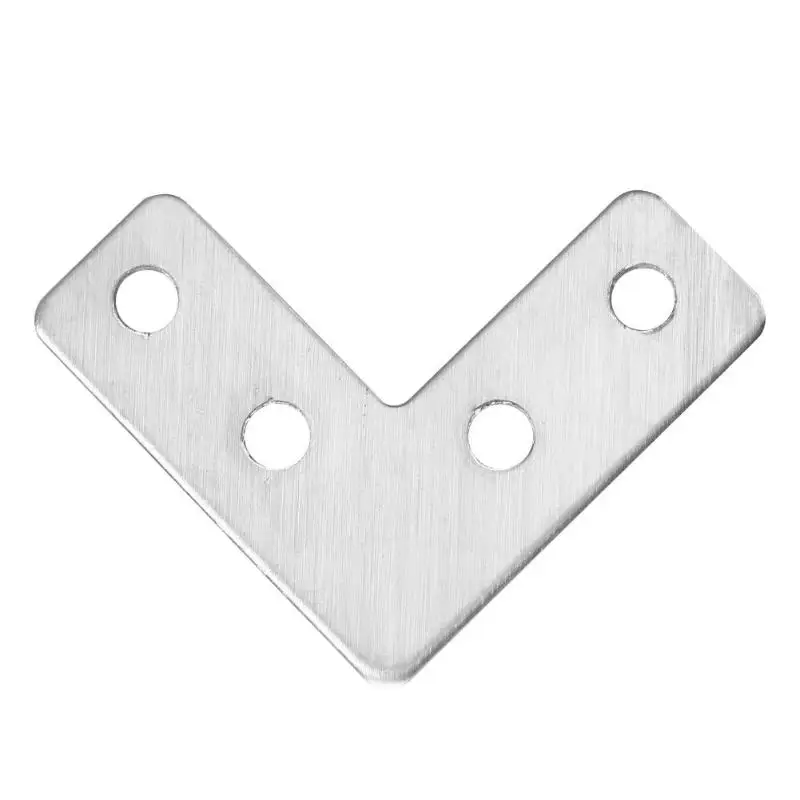 40mm 4 шт. Антикоррозийные угловые кронштейны соединительная часть из толстой нержавеющей стали l-образные Угловые коды металлический крепеж мебельная фурнитура - Цвет: 40mm