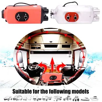 

Upgrade Auto Car Heater 5KW 12V / 24V Four-hole Air Diesels Heater Parking Heater With Remote Control+ LCD Monitor+ Exhaust Pipe