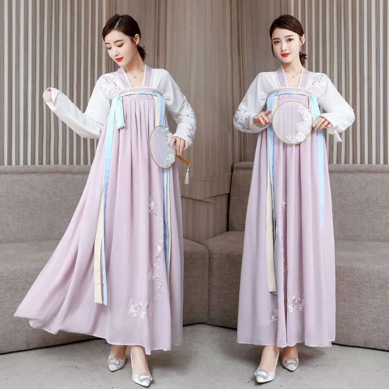 

2019 Origional Design Improved Chinese Clothing Chest-high Dress Set Palace Style Chinese Style Skirt + Tops Two-Piece Set