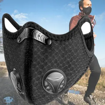 

Breathable Mask With Filter Activated Carbon PM 2.5 - facemask cycling Sport face mask
