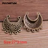 PULCHRITUDE 8pcs 27*31mm Two Color Zinc Alloy Vintage Hollow Moon Connectors Pendants Jewelry Making DIY Handmade Craft ► Photo 3/5