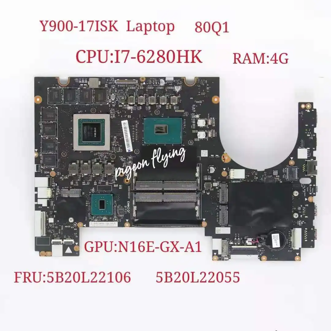 Для Lenovo Ideapad Y900-17ISK ноутбук материнская плата Процессор: I7-6820HK GPU:N16E-GX-A1 Оперативная