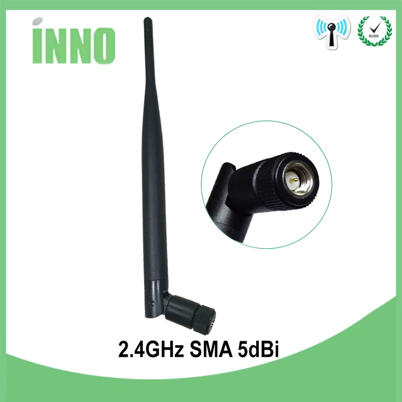 Roteador sem Fio Wifi Antena Sma Conector Macho 2.4g Omni-direcional Antenas 2.4 Ghz 5dbi