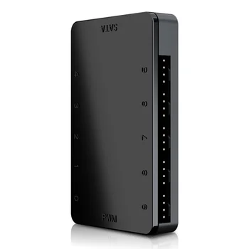 

SATA Powered 10 Ports 4 Pin PWM Fan Hub Controller for PC Case Cooling Fan for Computer Chasis Heatsink