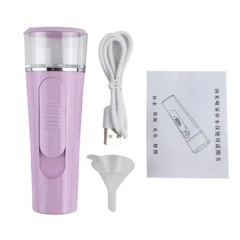 

2-in-1 Handheld Mist Sprayer Portable Facial Steamer Sprayer USB Rechargeable Power Bank Sprayer Beauty Instrument new