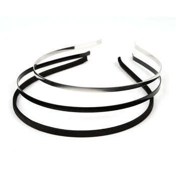 

5pcs/lot Iron Black Rhodium Fabric Covered Hair Hoop Bezel Hairband For DIY Women Girl Headband Hair Accessories Jewelry Making