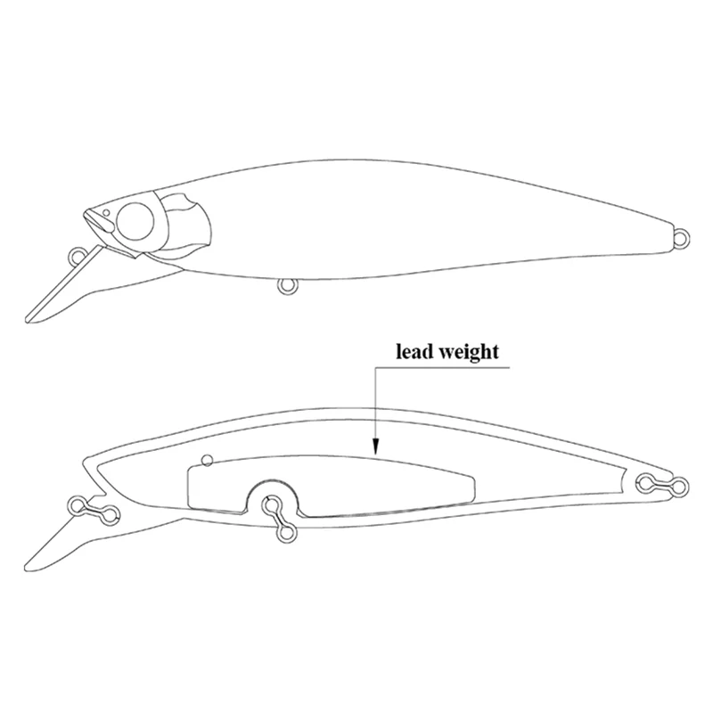 Блесна SMART Bait 92mm31g тонущий жесткая приманка для рыбалки VMC крючок искусственная