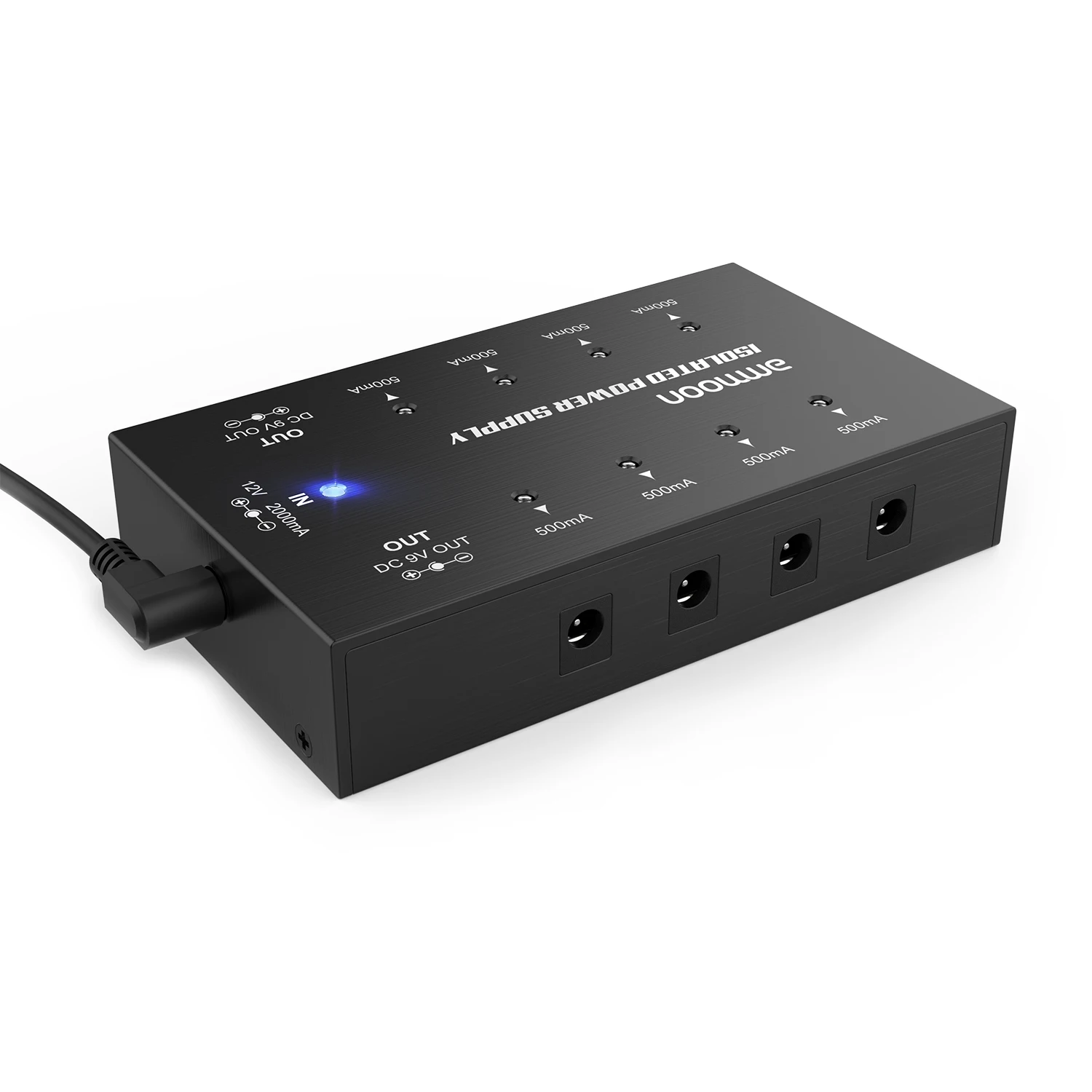 

ammoon Compact Size Guitar Effect Power Supply 8 Isolated DC Outputs for 9V/18V Guitar Effects