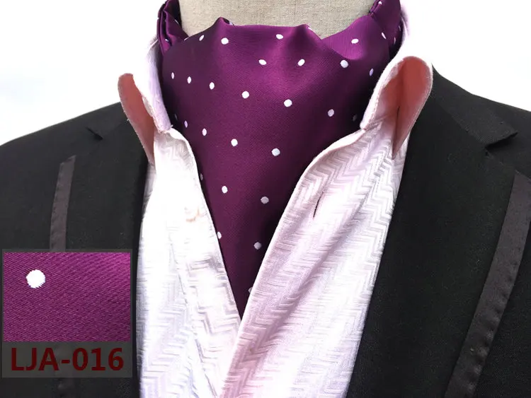 1 Piece Necktie Элегантный мужской галстук из полиэстера и шелка с принтом в виде пасилей, цветов, в горошек, Аскот, галстук, британский жаккард, переплетенный галстук жениха, Свадебный галстук - Цвет: 1 Piece Necktie