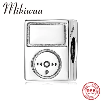 

2019 Real 925 Sterling Silver MP3 Shape Charms Beads Accessories Fits Original Mikiwuu Charm Bracelet DIY Jewelry Making