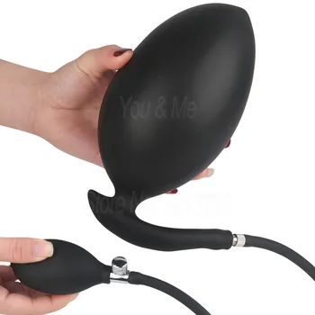 Go Out Silicone Inflated Super Big Anal Plug Dildo Pump Butt Plug Anal Dilator Prostate Massage Anus Extender Dilatador Sex Toys 2