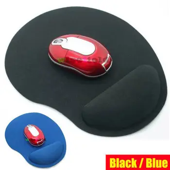 

Mouse Pad With Wrist Protect For Computer Laptop Notebook Keyboard Mouse Mat Ergonomic Comfort Wristband Protection Black/ Blue