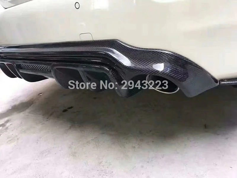Для Infiniti Q50 Q50S Седан 4 двери- углеродное волокно задний диффузор бампер спойлер защита защитная накладка
