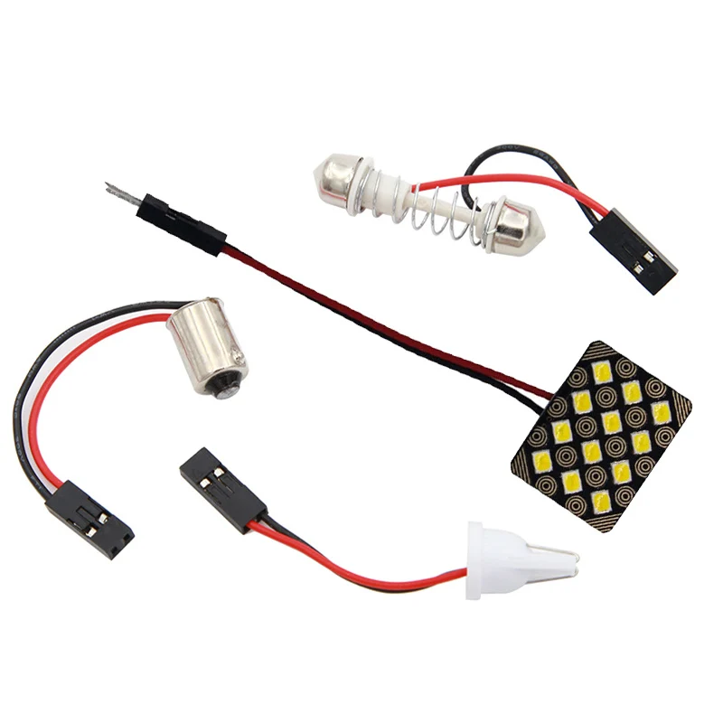 Большая рекламная акция T10 COB 12 24 36 48SMD Festoon Dome BA9S 3 адаптер Светодиодный светильник панели салона автомобиля чтения карты парковки лампы DC12V - Испускаемый цвет: 12LED