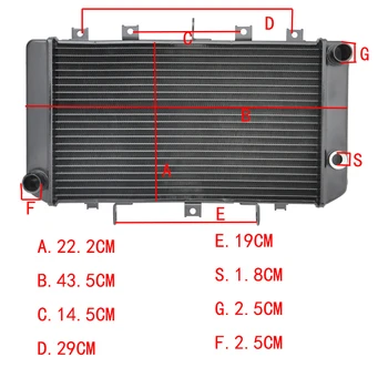 

For Kawasaki Z750 2004-2006 Z750S Z750 S 2005-2007 Motorcycle performance new Aluminum Radiator Cooler Cooling