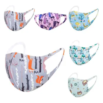 

10Pcs Kids Cartoon Sponge Anti Pollution Mouth Mask Washable Anti Dust Protective Reusable Cold Prevention Mask Children